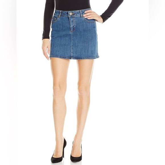 DL1961 Mini Parker Swagger Denim Skirt Made w/American Cotton (Medium) - Picture 2 of 16